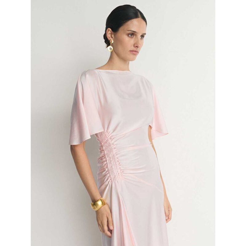 Veronika Maine Drapey Gathered Maxi Dress image number 3
